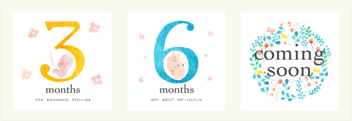 妊娠2ヶ月～10ヶ月・出産直前 10枚